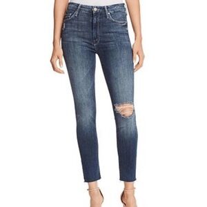 MOTHER High Waisted Looker Ankle Fray Jean - Size 27